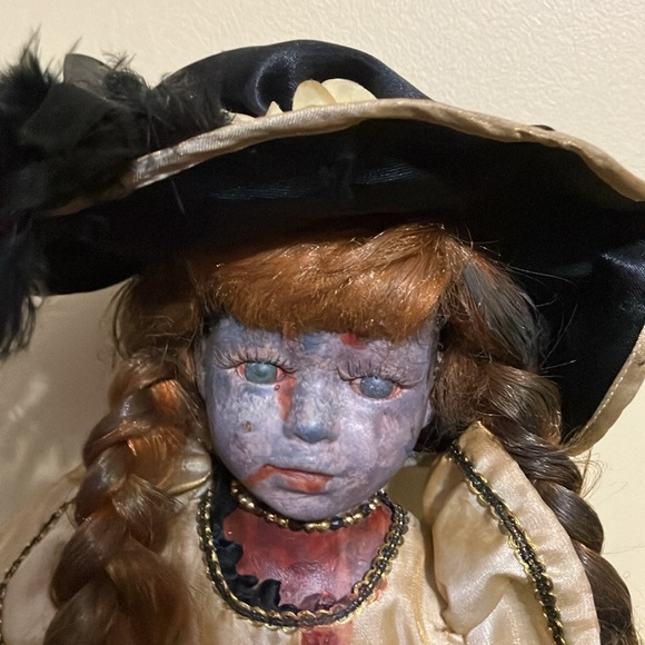 Scary Creepy Hand Painted Doll - Picture 2 of 10